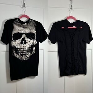 Small Affliction skull t shirt